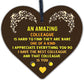 Colleague Leaving Gifts Thank You Gift Plaque Wooden Heart Sign Christmas Gift