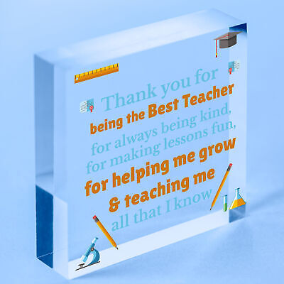 Thank You Best Teacher Gift Heart Best Nursery Gift For Children Leaving Present