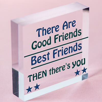 Christmas Gift For Best FRIEND Wood Heart Funny Friendship Gift Birthday Plaque