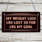 Weight Loss Countdown Chalkboard Sign Weight Watcher Slimming World Diet Plaque