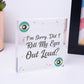 Sorry Did I Roll My Eyes Out Loud? Funny Sarcasm Hanging Plaque Friend Gift Sign