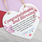 Congratulations Gifts Heart Hanging Sign Godmother Gift New Born Gifts