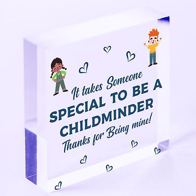 Thank You Childminder Gifts Wood Heart Leaving Gift Babysitter Thank You Present