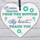 A Million Thanks From My Heart Wooden Hanging Thank You Friendship Love Gift