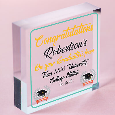 Graduation Gift For Him For Her Hanging Plaque Daughter Son Graduation Uni Gift