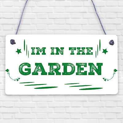 Novelty Garden Hanging Signs And Plaques Backyard Allotment Shed Sign Gifts