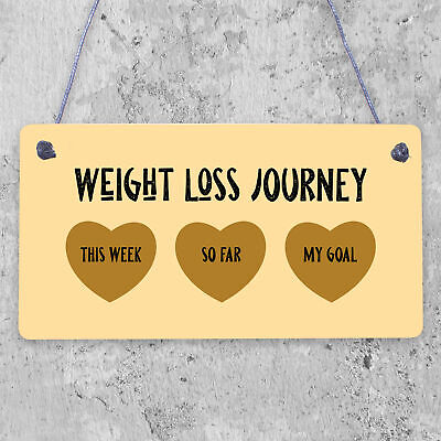 Weight Loss Tracker Chalkboard Hanging Sign Weight Watchers Progress Plaque