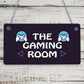 GAMING ROOM Sign Neon Effect Hanging Games Room Man Cave Bedroom Sign