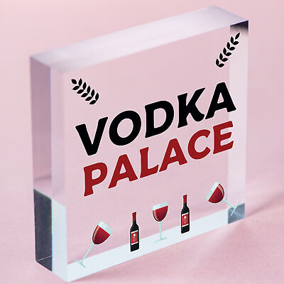 Vodka Palace Alcohol Friendship Gift Man Cave Home Bar Pub Plaque Kitchen Sign