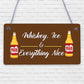 Whiskey Ice Nice Funny Alcohol Man Cave Friend Hanging Plaque Home Bar Gift Sign