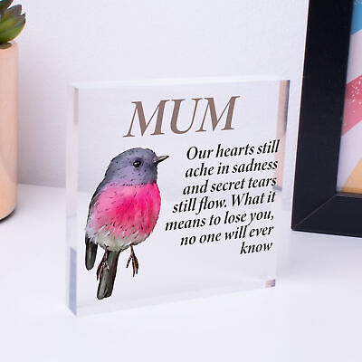 Personalised Those We Love Don't Go Away Robin Memorial Remembrance Mum ANY Name