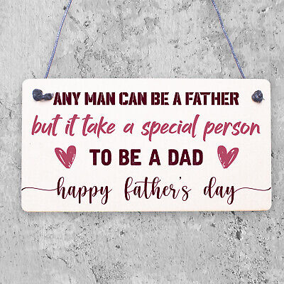 A Special Person To Be A Dad Wooden Plaque Fathers Day Present Wood Sign Gift