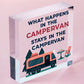 Campervan Camper Caravan Motorhome VW Gifts Travel Holiday Hanging Door Sign