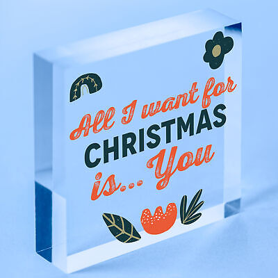 All I Want For Christmas Is Heart Husband Wife Boy Girl Friend Relationship Gift