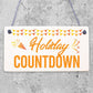 Chalkboard Holiday Countdown Hanging Sign Plaque Friendship Family Doorsign Gift