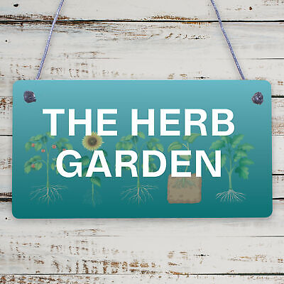 Herb Garden Hanging Sign SummerHouse Garden Shed Plaque Friendship Gift For Her