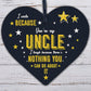 Uncle Birthday Gifts Presents Wooden Heart Plaque Keepsake Christmas Uncle Gifts