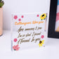 Colleague Thank You Gifts Wooden Heart Friendship Gift Sign Work Leaving Gifts