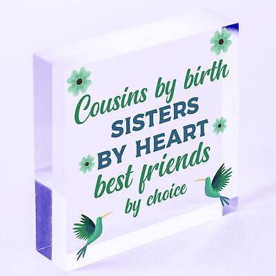 Cousin Keepsake Best Friend Sister Gift For Christmas Birthday Family Love Sign