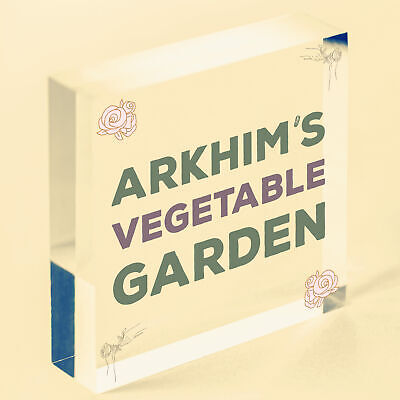 Vegetable Garden Personalised Hanging Allotment Greenhouse Garden Shed Sign