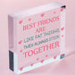 Best Friends Are Like Fat Thighs Novelty Wooden Hanging Heart Friendship Plaque