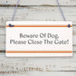 Beware Of The Dog Warning Sign Garden Gate House Door Hanging Outdoor Plaque