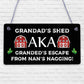 Funny Shed Sign For Grandad Hanging Garden Man Cave Sign Fathers Day Gift