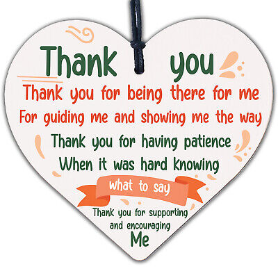 Thank You Gift Plaque Friendship Gift Mum Dad Best Friend Mothers Day Gifts