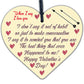 Special Valentines Day Wooden Heart Plaque Gift For Husband Wife Gift For Him