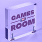 Games Room Man Cave Hanging Plaque Gift For Him Boys Bedroom Plaque Sign