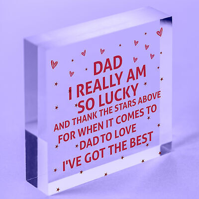 Thank You Gift For Dad Birthday Christmas Engraved Heart Gift From Son Daughter