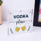 Vodka Palace Alcohol Friendship Gift Man Cave Home Bar Pub Plaque Kitchen Sign