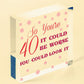 40th Birthday 40 Forty Gifts Novelty Wooden Sign Funny Gift For Friends Family