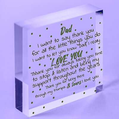 Dad Card Daddy Daughter Gift Birthday Gift For Dad Gifts From Son Fathers Day