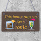 Gin Signs For Garden Shed SummerHouse Funny Alcohol Party Gift Wall Plaque Sign