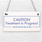 Quiet Please TREATMENT IN PROGRESS Dont Disturb Hanging Wall Door Salon Sign