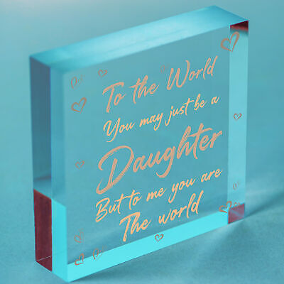 Christmas Gifts For Daughter Wood Heart Plaque Daughter Birthday Christmas Gifts