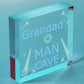 Grandads Man Cave Plaque Grandad Gifts For Christmas Gifts From Grandchildren