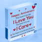 Anniversary Gift For Her Anniversary Gifts For Him Wood Heart Anniversary Cards