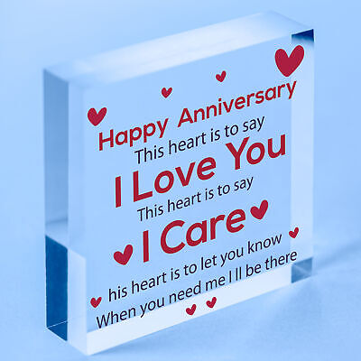 Anniversary Gift For Her Anniversary Gifts For Him Wood Heart Anniversary Cards