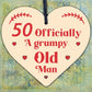 Rude 50th Birthday Funny Wooden Heart Birthday Gift For Dad Uncle Gift For Him