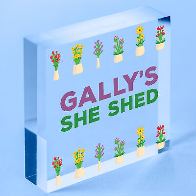 Personalised She Shed Sign Garden Summerhouse Plaque Alcohol Beer Garage Pub