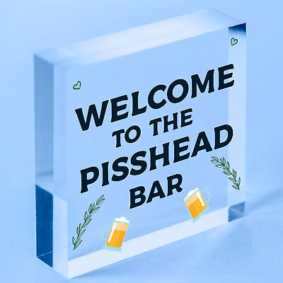 Funny Home Bar Decor Cocktail Bar Garden Bar Hanging Sign Vodka Beer Gin Sign