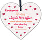 Bring Joy To The Office Colleague Novelty Wood Heart Leaving Gift Office Plaque