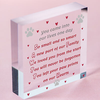 Memorial Gift For Dog Cat Lover Memorial Pet Sign Keepsake Gift For Family Heart