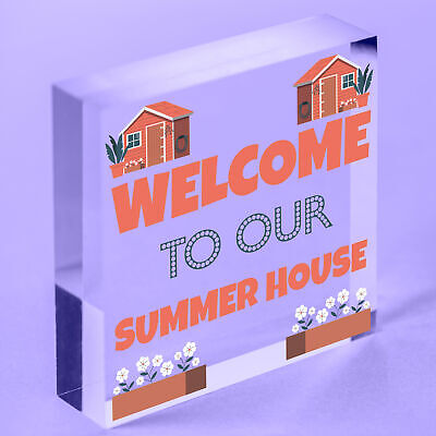 The Summer House Garden Sign Novelty Garden Shed Home Decor Gift For Garden