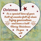 Christmas Friendship Family Gifts Bauble Tree Decoration Wooden Heart Chic Sign