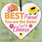 Best Friend Gift Novelty Wood Heart Birthday Christmas Gift For Sister Keepsake