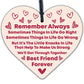 Best Friends Forever Friendship Love Heart Gift Hanging Plaque Home Present Sign