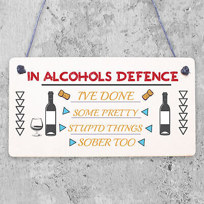 Stupid Things Sober Too Novelty Hanging Plaque Sign Alcohol Joke Friendship Gift